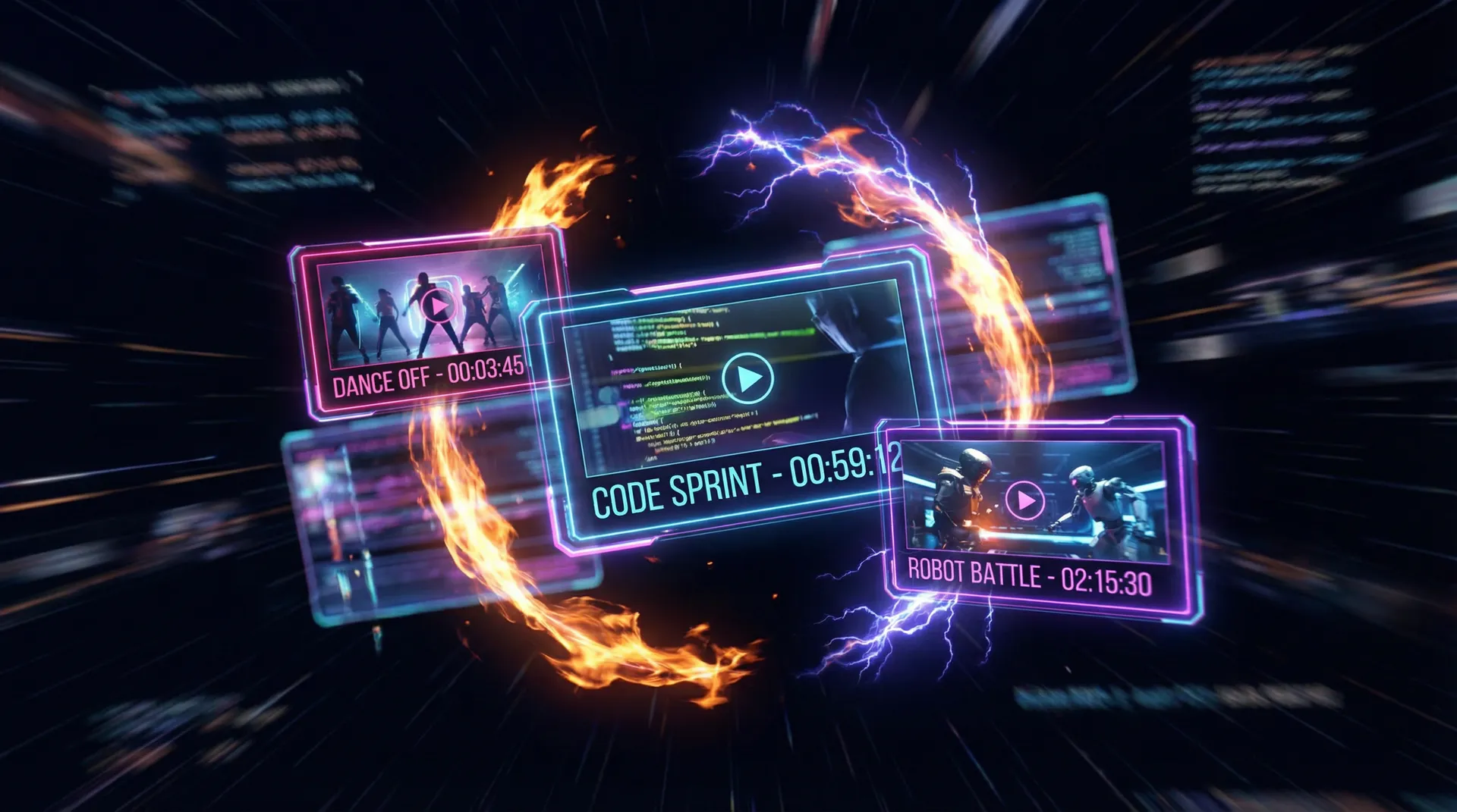 花臂夫夫 霓虹街舞挑战赛